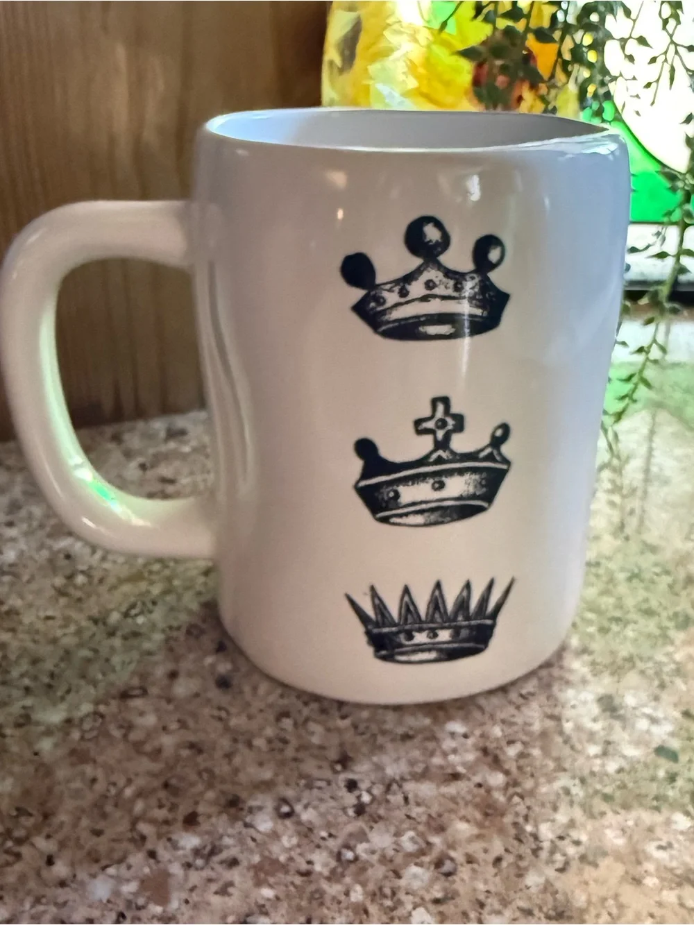 Rae Dunn “Kitchen Queen” White Ceramic Coffee Mug - Unbranded